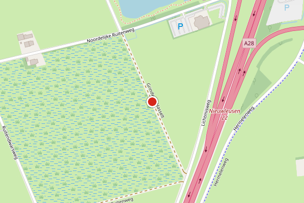 Brandweer-melding op Grindweg Hasselt, Zwolle op 11 juni, kaart-overzicht