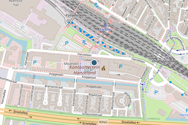 Politie-melding op Lubeckplein, Zwolle op 12 juni, kaart-overzicht