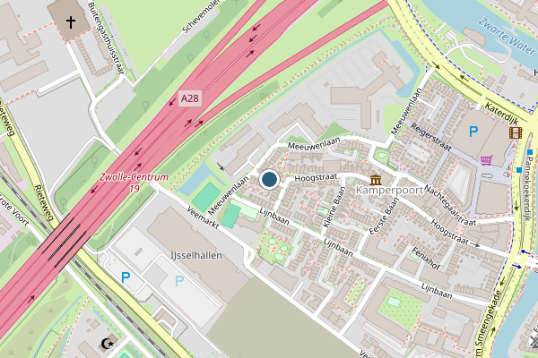 Politie-melding op Hoogstraat, Zwolle op 12 juni, kaart-overzicht