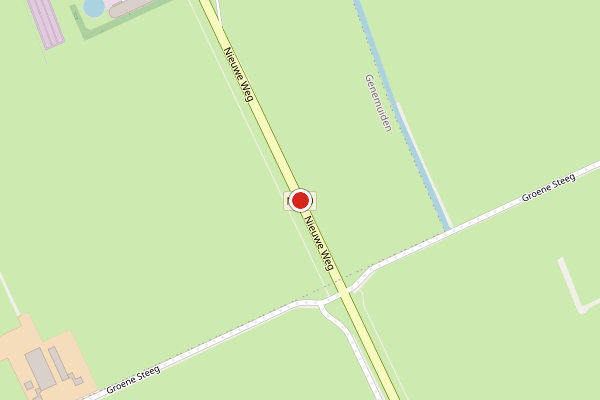 Brandweer-melding op Nieuwe Weg, Genemuiden op 12 juni, kaart-overzicht