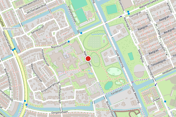 Brandweer-melding op Nijenhuislaan, Zwolle op 15 juni, kaart-overzicht