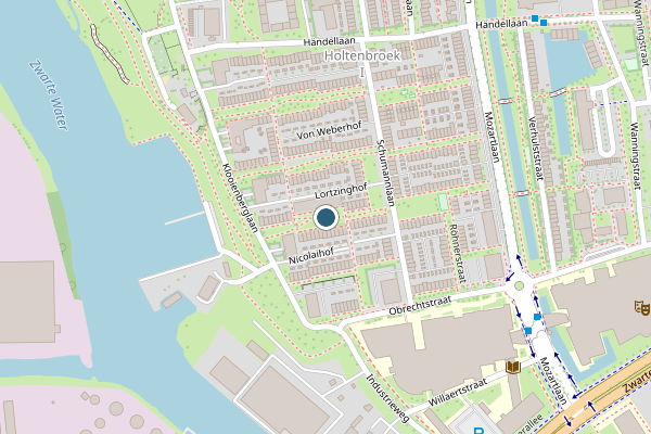 Politie-melding op Nicolaihof, Zwolle op 16 juni, kaart-overzicht