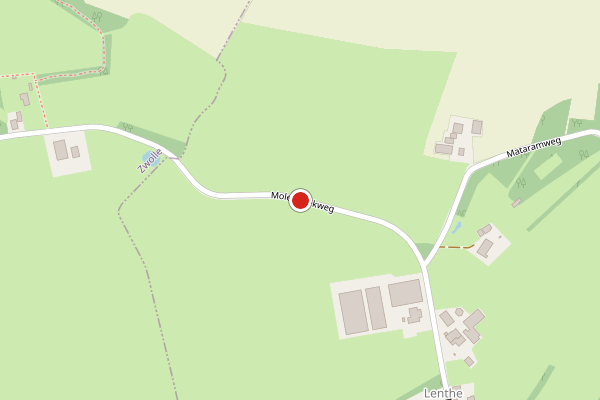 Brandweer-melding op Molenhoekweg, Dalfsen op 16 juni, kaart-overzicht
