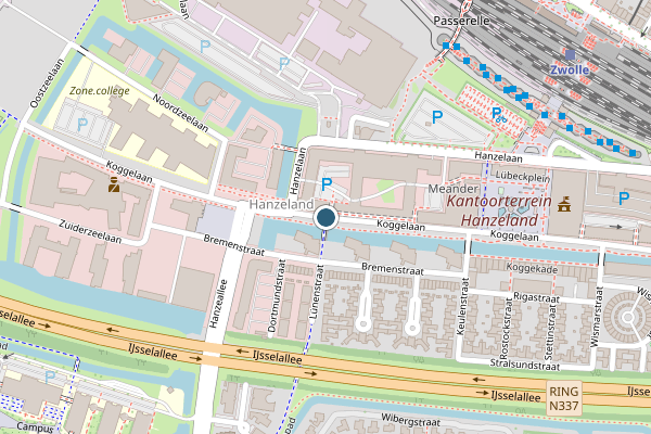 Politie-melding op Koggelaan, Zwolle op 17 juni, kaart-overzicht