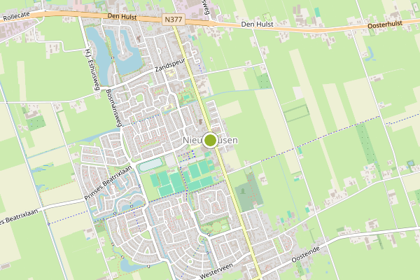 Ambulance-melding op Nieuwleusen op 18 juni, kaart-overzicht