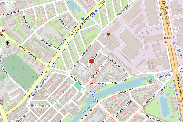 Brandweer-melding op Ternatestraat, Zwolle op 19 juni, kaart-overzicht
