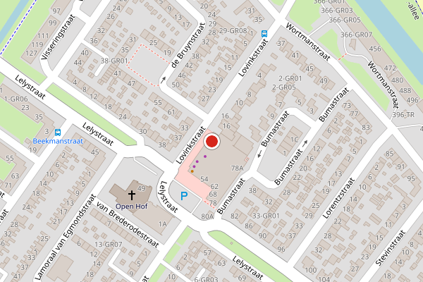 Brandweer-melding op Lovinkstraat, Kampen op 18 juni, kaart-overzicht
