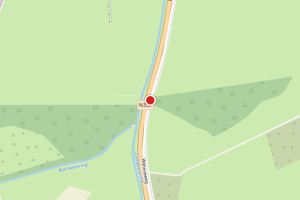 Brandweer-melding op Wijheseweg, Zwolle op 20 juni, kaart-overzicht