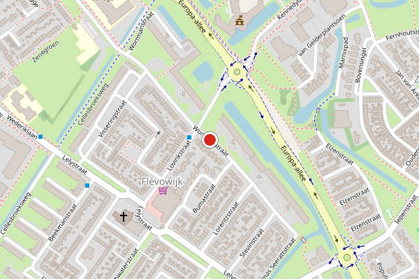 Brandweer-melding op Wortmanstraat, Kampen op 19 juni, kaart-overzicht
