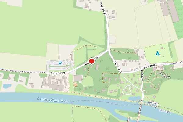 Brandweer-melding op Oude Oever, Dalfsen op 20 juni, kaart-overzicht