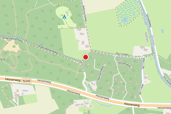 Brandweer-melding op Hekmansweg, Dalfsen op 20 juni, kaart-overzicht