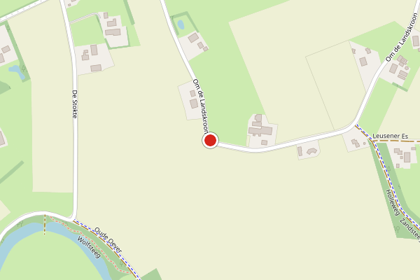 Brandweer-melding op Om de Landskroon, Dalfsen op 20 juni, kaart-overzicht
