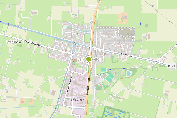 Ambulance-melding op Lemelerveld op 21 juni, kaart-overzicht