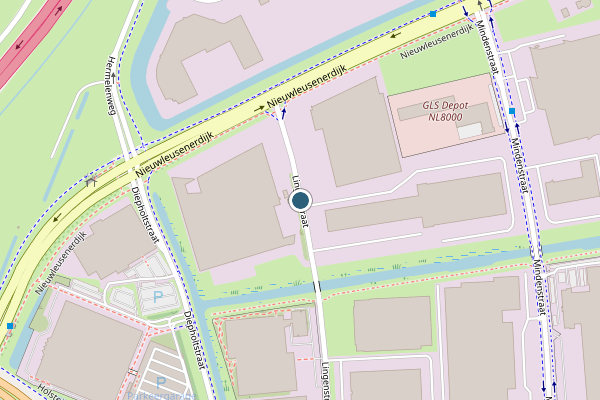 Politie-melding op Lingenstraat, Zwolle op 23 juni, kaart-overzicht