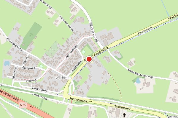 Brandweer-melding op Kroesenallee, Zwolle op 23 juni, kaart-overzicht