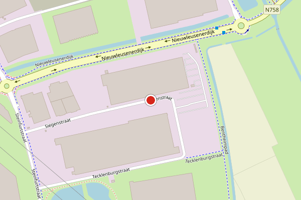 Brandweer-melding op Siegenstraat, Zwolle op 23 juni, kaart-overzicht