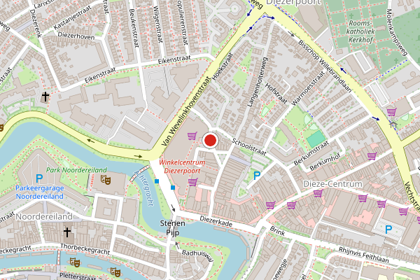 Brandweer-melding op Braillestraat, Zwolle op 24 juni, kaart-overzicht