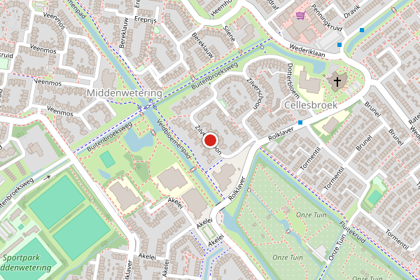 Brandweer-melding op Zilverschoon, Kampen op 25 juni, kaart-overzicht