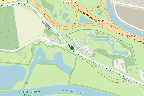 Politie-melding op Hessenweg, Zwolle op 26 juni, kaart-overzicht
