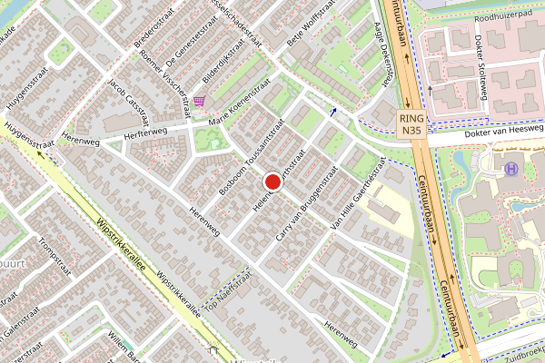 Brandweer-melding op H Roland Holststraat, Zwolle op 26 juni, kaart-overzicht