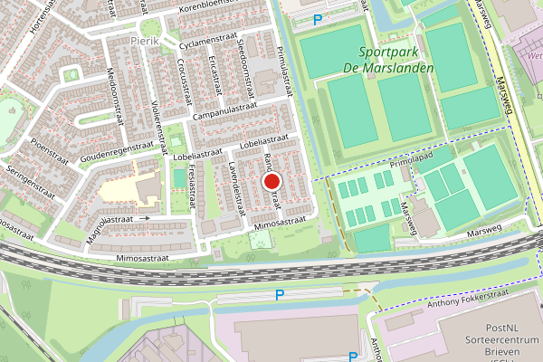 Brandweer-melding op Ranonkelstraat, Zwolle op 27 juni, kaart-overzicht